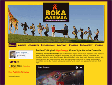 Tablet Screenshot of bokamarimba.com